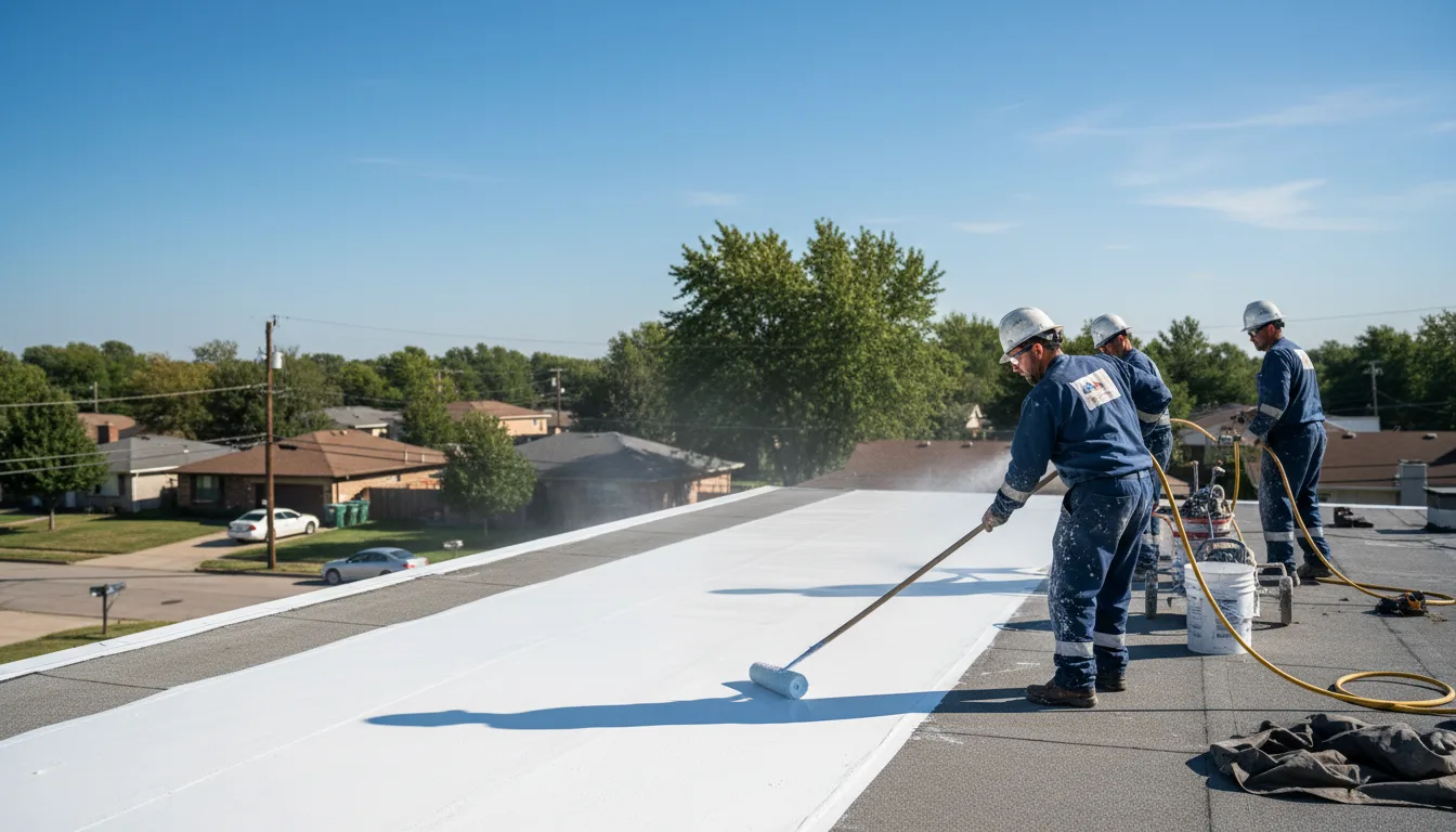 Commercial roof coating in Detroit, ME near me